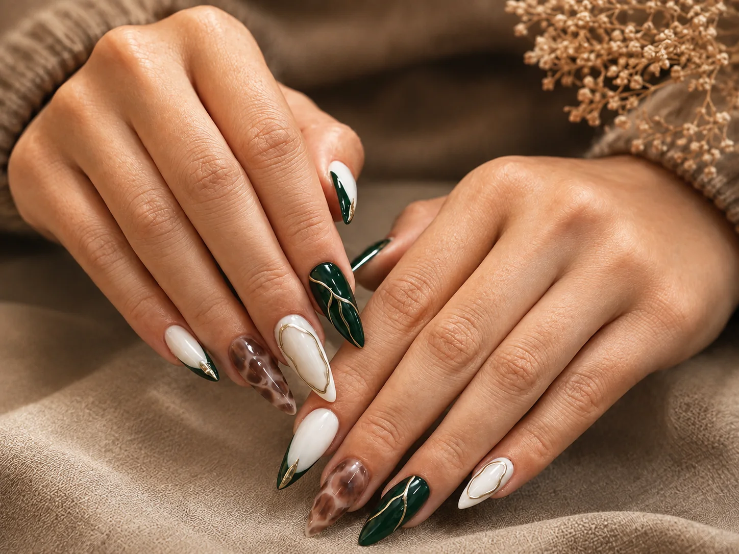 طراحی ناخن Marble در Nasrin Nail Bar